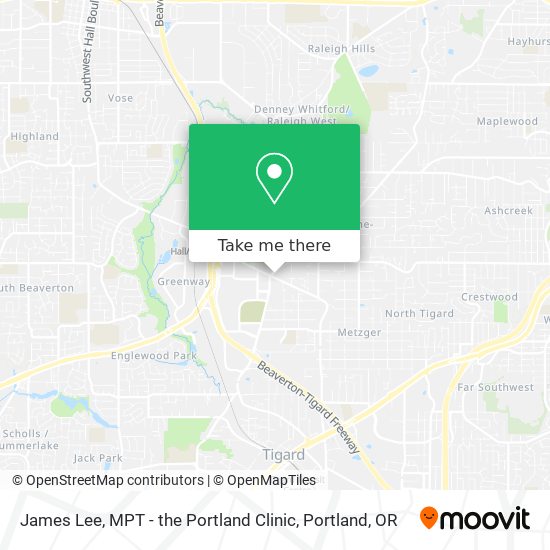 James Lee, MPT - the Portland Clinic map