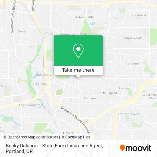 Mapa de Becky Delacruz - State Farm Insurance Agent