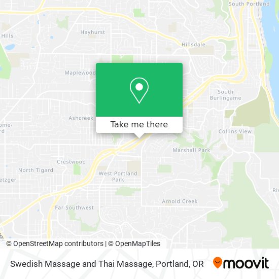 Swedish Massage and Thai Massage map