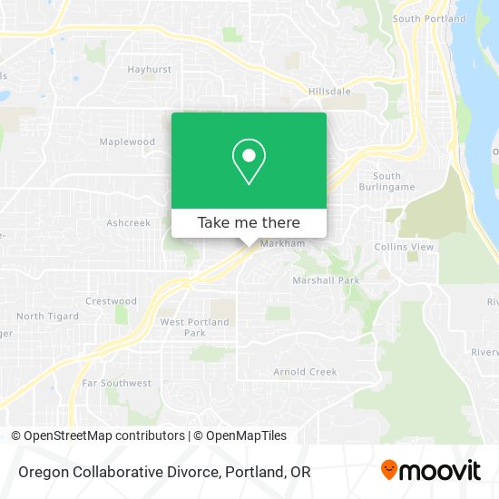 Oregon Collaborative Divorce map