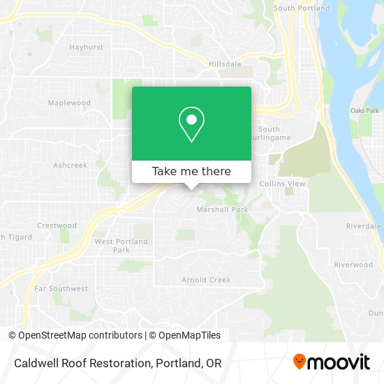 Caldwell Roof Restoration map