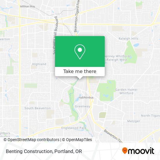 Benting Construction map