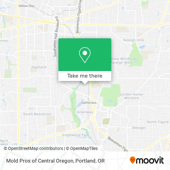 Mold Pros of Central Oregon map