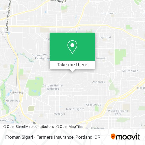 Froman Sigari - Farmers Insurance map