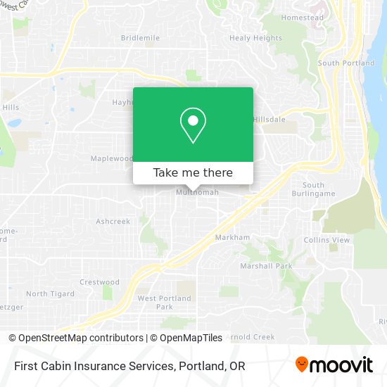 First Cabin Insurance Services map