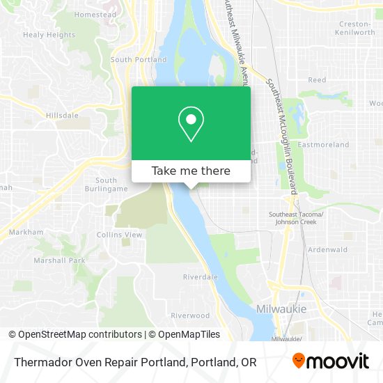 Mapa de Thermador Oven Repair Portland