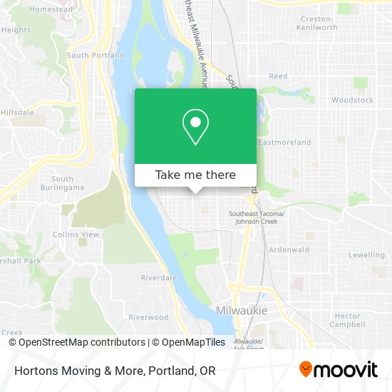 Hortons Moving & More map