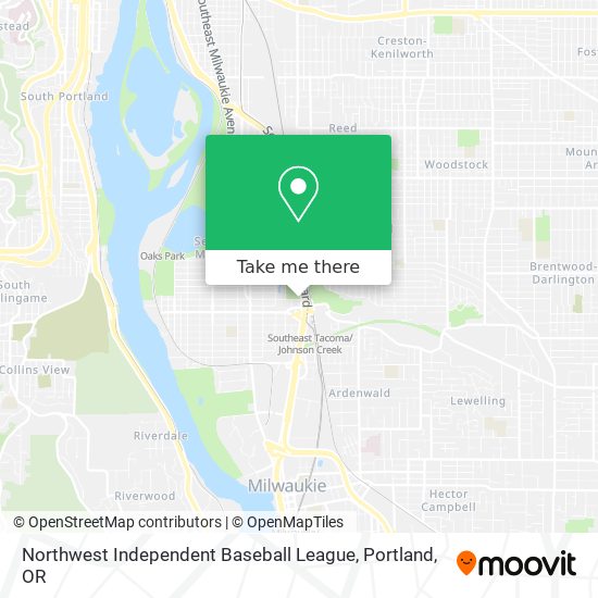 Mapa de Northwest Independent Baseball League