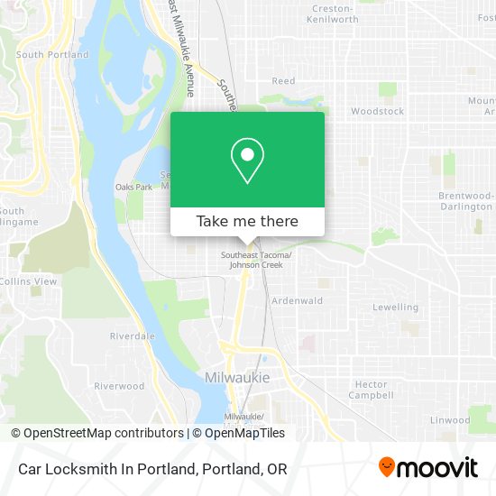Car Locksmith In Portland map