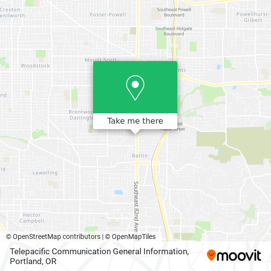 Telepacific Communication General Information map