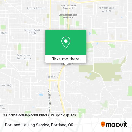 Portland Hauling Service map
