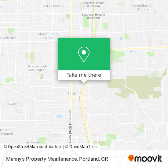 Manny's Property Maintenance map