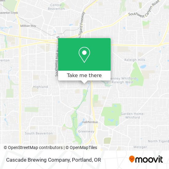 Mapa de Cascade Brewing Company