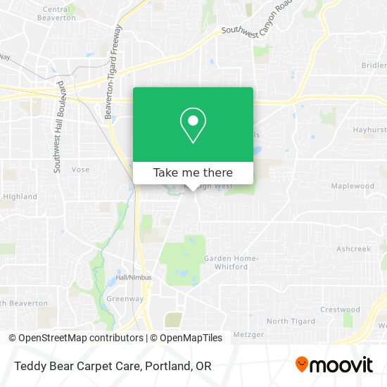 Teddy Bear Carpet Care map