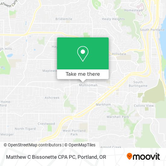 Matthew C Bissonette CPA PC map