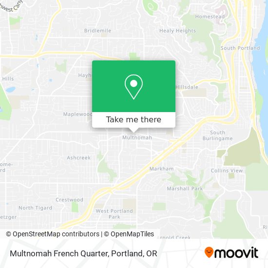 Mapa de Multnomah French Quarter