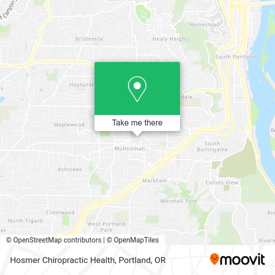 Hosmer Chiropractic Health map