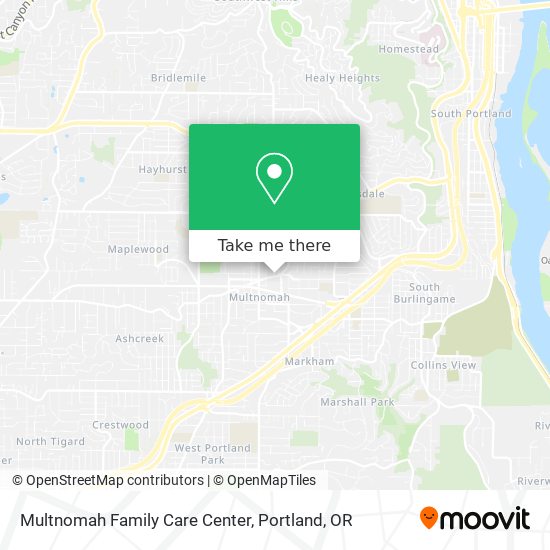 Multnomah Family Care Center map