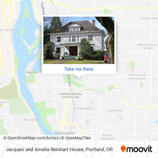 Jacques and Amelia Reinhart House map