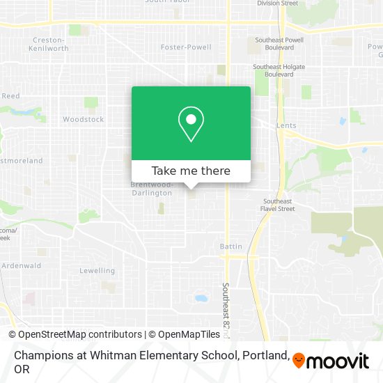 Champions at Whitman Elementary School map