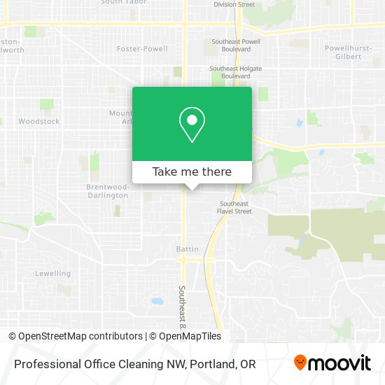 Professional Office Cleaning NW map
