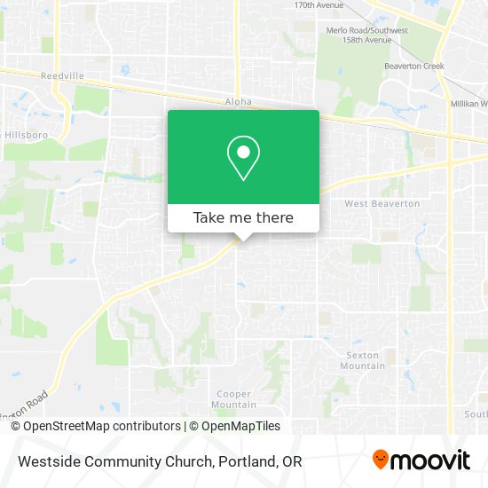 Westside Community Church map