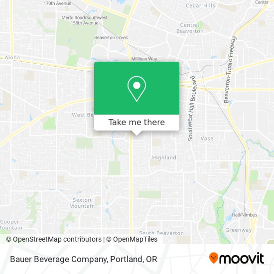 Mapa de Bauer Beverage Company