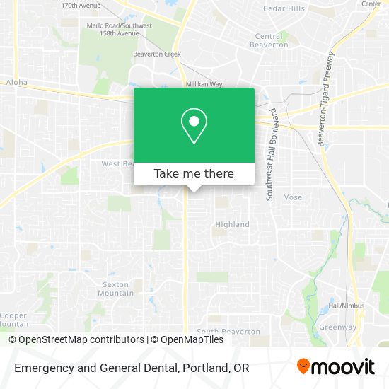 Mapa de Emergency and General Dental