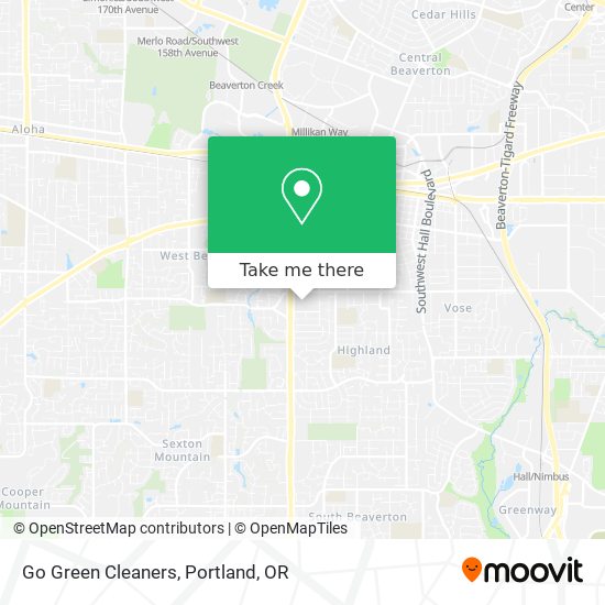 Go Green Cleaners map