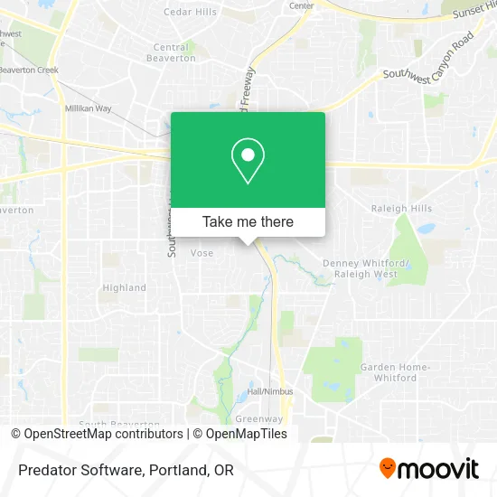 Predator Software map