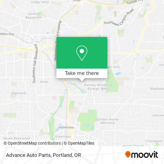 Advance Auto Parts map