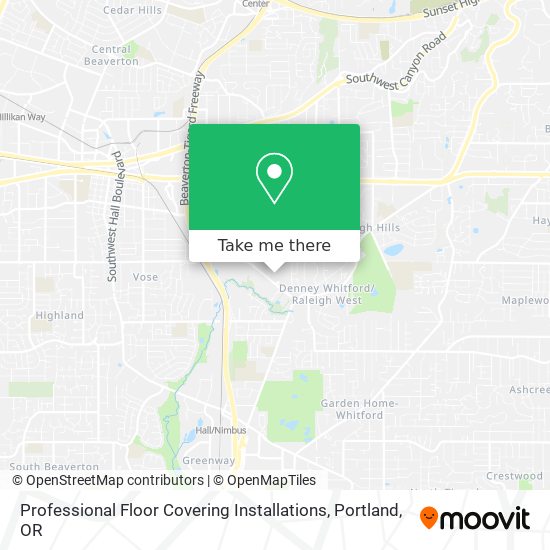 Professional Floor Covering Installations map