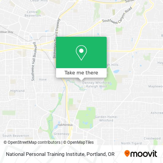 National Personal Training Institute map