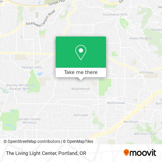 The Living Light Center map