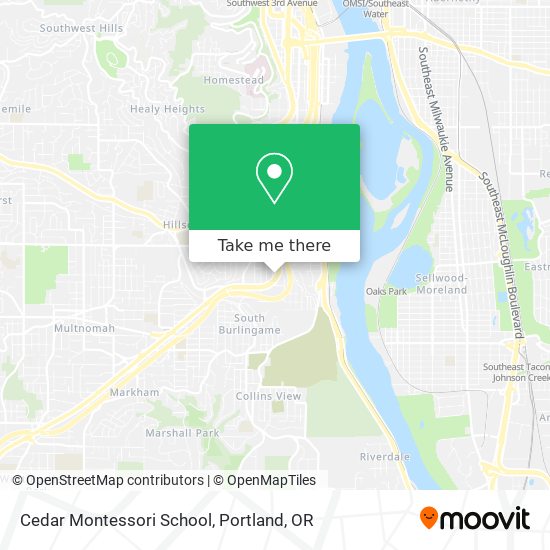 Cedar Montessori School map