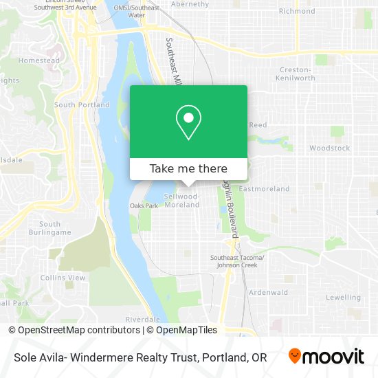 Sole Avila- Windermere Realty Trust map