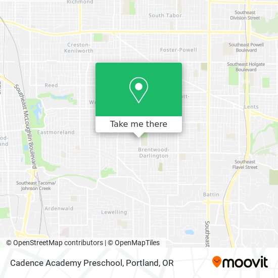 Mapa de Cadence Academy Preschool