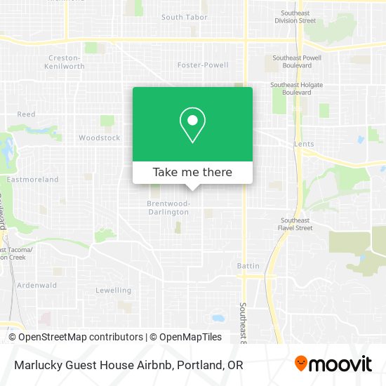 Mapa de Marlucky Guest House Airbnb