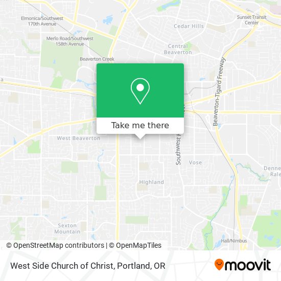 Mapa de West Side Church of Christ