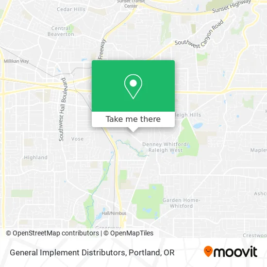 Mapa de General Implement Distributors