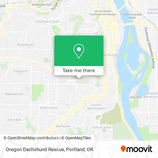 Mapa de Oregon Dachshund Rescue