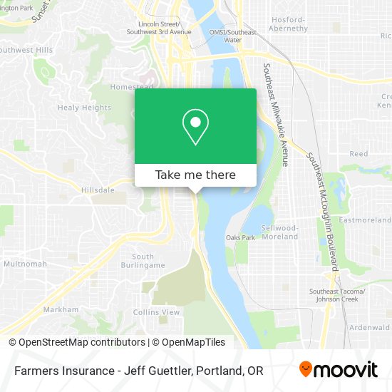 Farmers Insurance - Jeff Guettler map