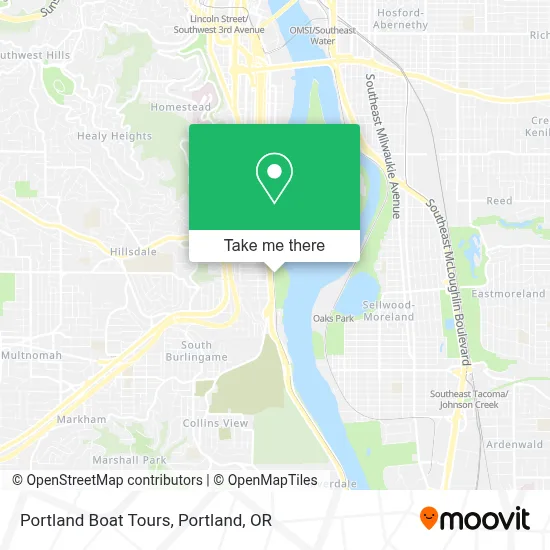 Portland Boat Tours map