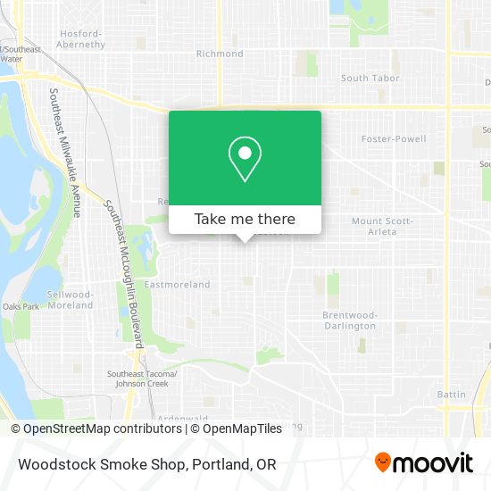 Mapa de Woodstock Smoke Shop