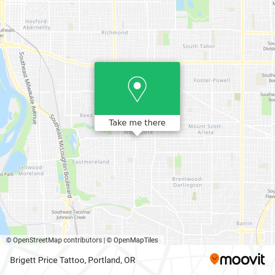 Brigett Price Tattoo map