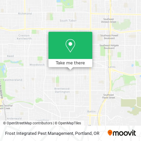 Mapa de Frost Integrated Pest Management