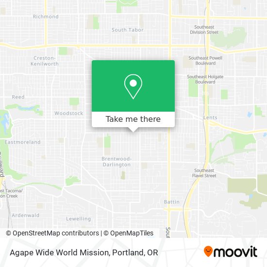 Mapa de Agape Wide World Mission