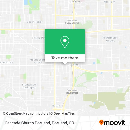 Cascade Church Portland map