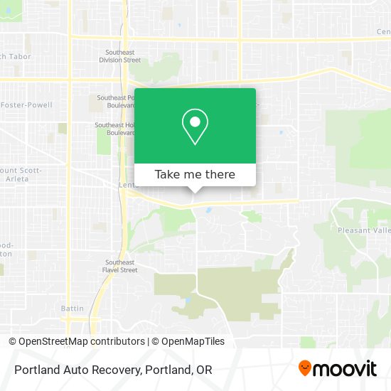 Mapa de Portland Auto Recovery