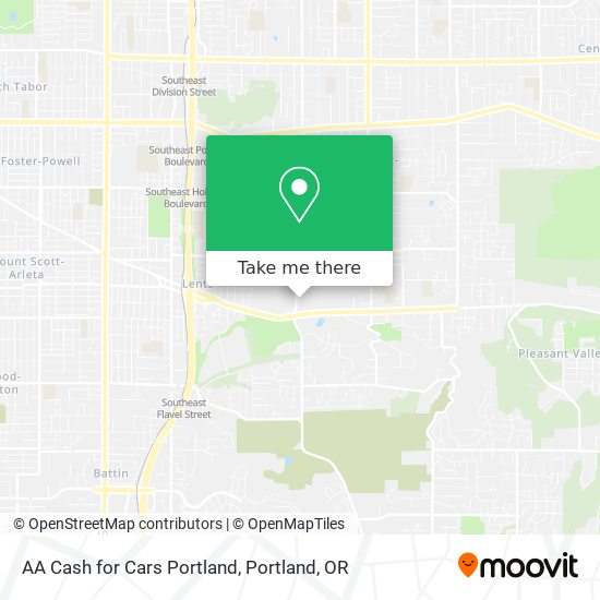 Mapa de AA Cash for Cars Portland